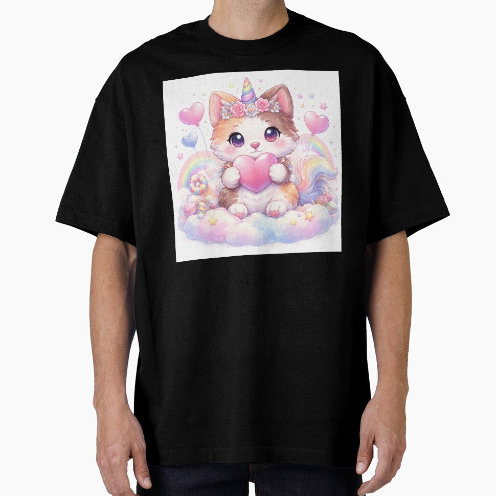 Kawaii Unicorn Kitten – Cute Magical Pastel Fantasy by kimkosovo