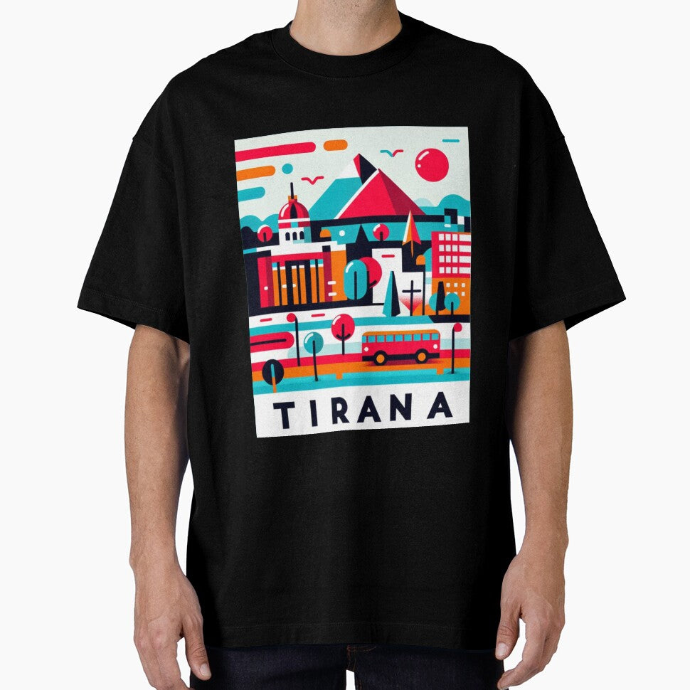 Tirana Modern Postcard by Printsincolor