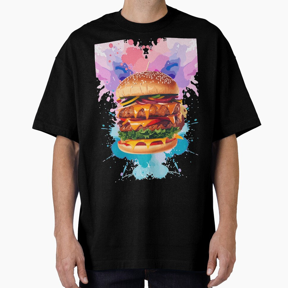 Double Combo Burger - Fast Food Favorite by FridPix