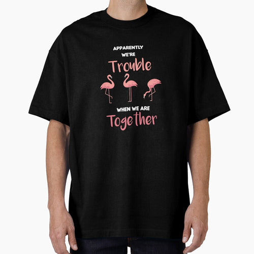 Apparently We're Trouble When We are Together Flamingo  Ladies 'women gift gift for men and women by ANAS MAATI