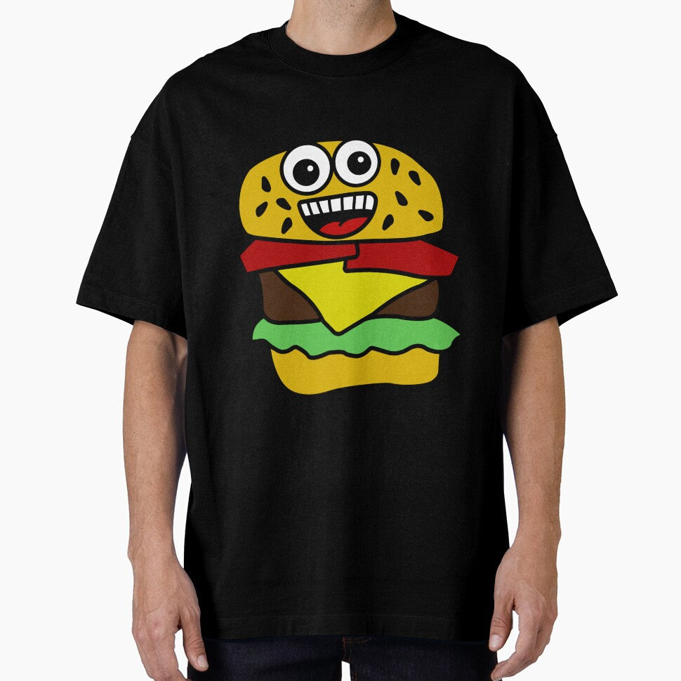 Cute Burger Smiling by RandjaDesign