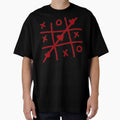 Toxic Love Tic Tac Toe – Red Heart & Cross Design by Inanisssss