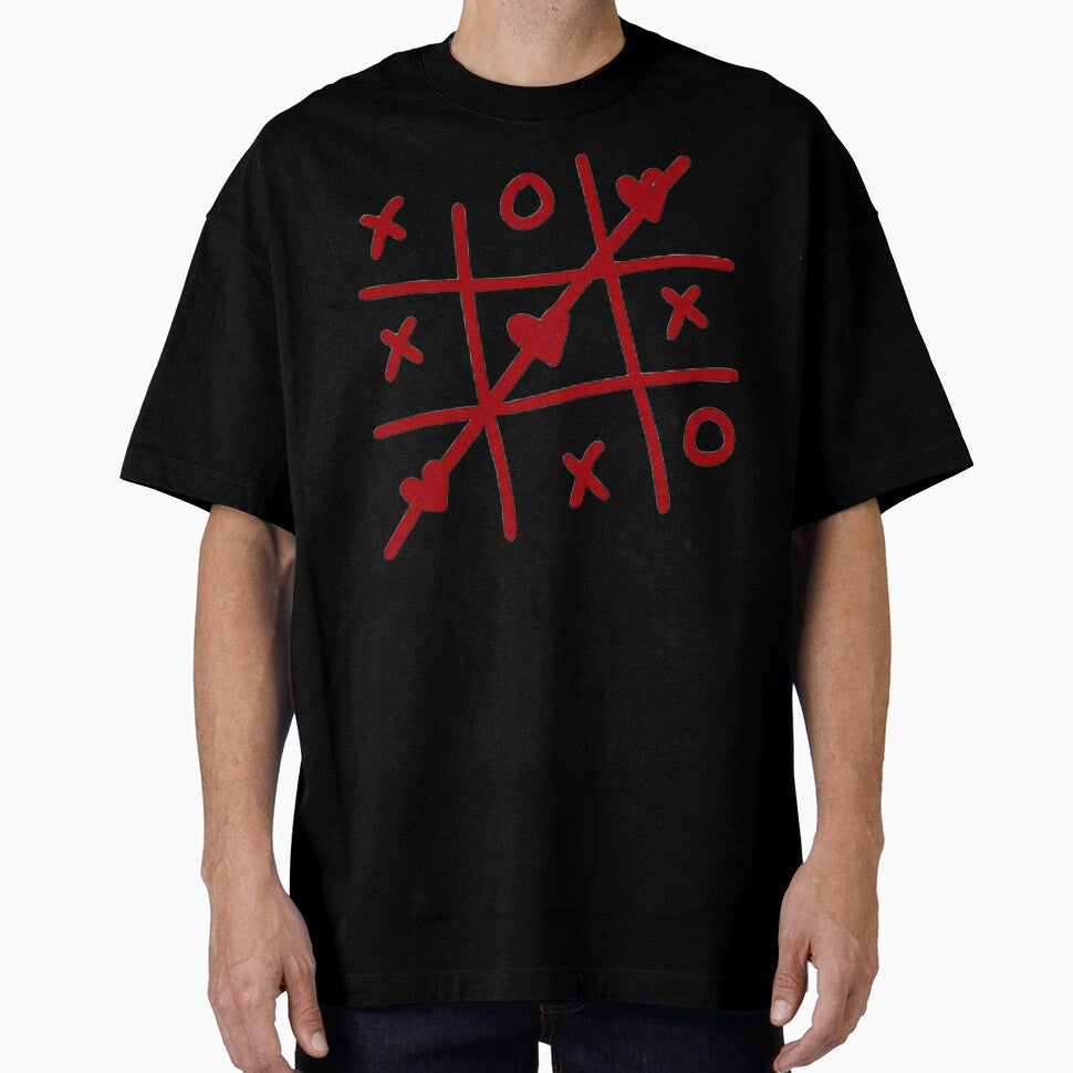 Toxic Love Tic Tac Toe – Red Heart & Cross Design by Inanisssss