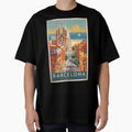 Barcelona Vintage Travel Poster by TravelerRat