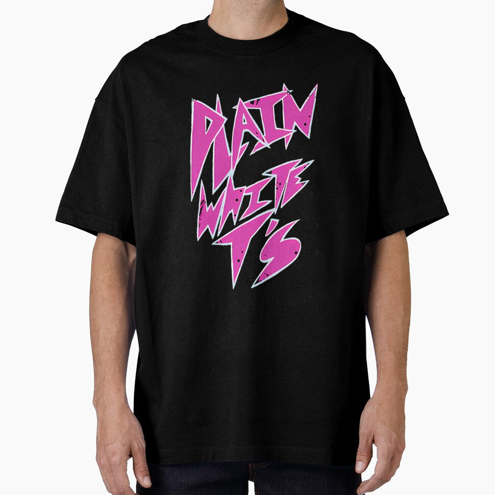 Plain Ts Neon Pink Sharp Pop Punk Emo by ammo77