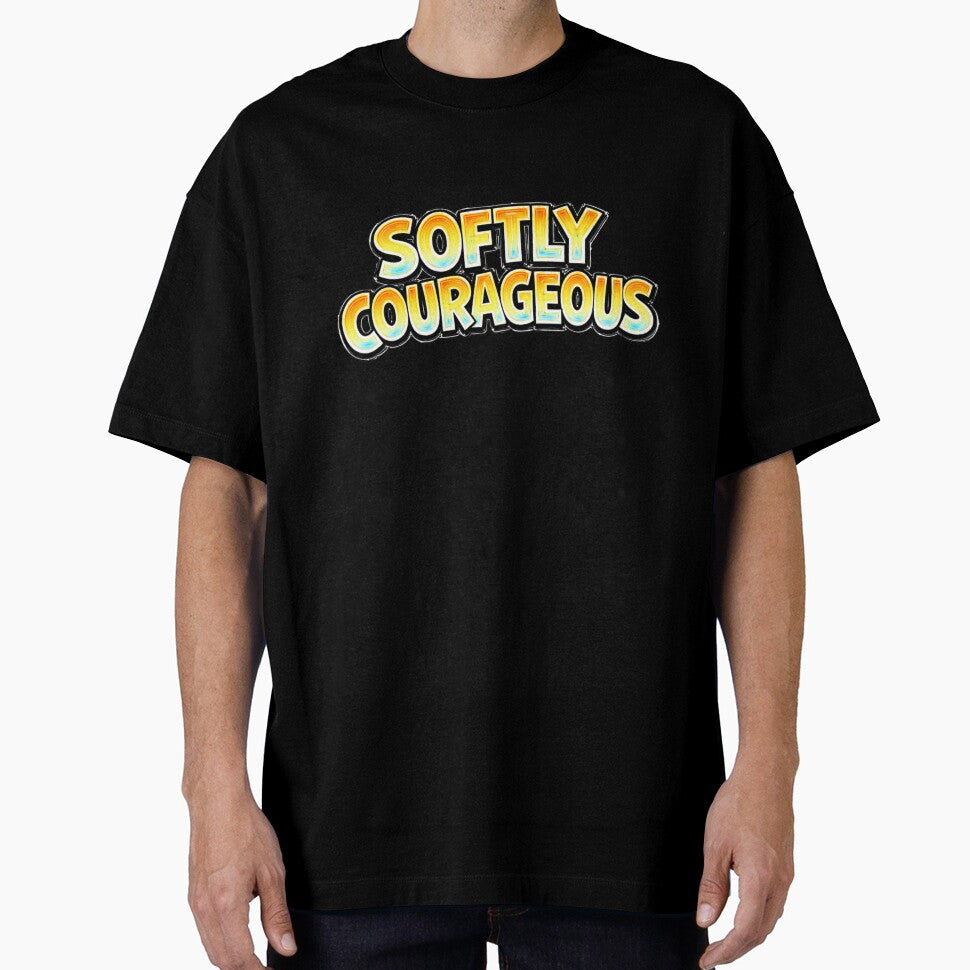 SOFTLY COURAGEOUS – hand drawn childlike typography by Mac Sketches