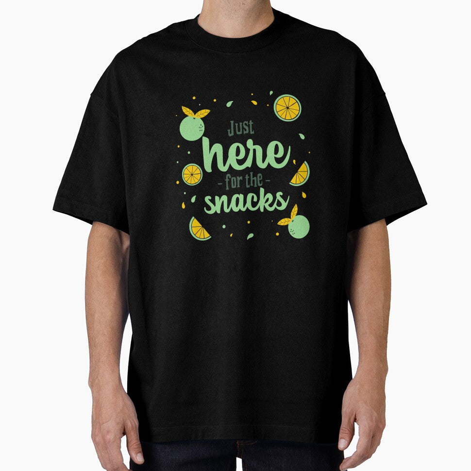 Just Here for the Snacks Food And Recipe T-shirt by LamountTees
