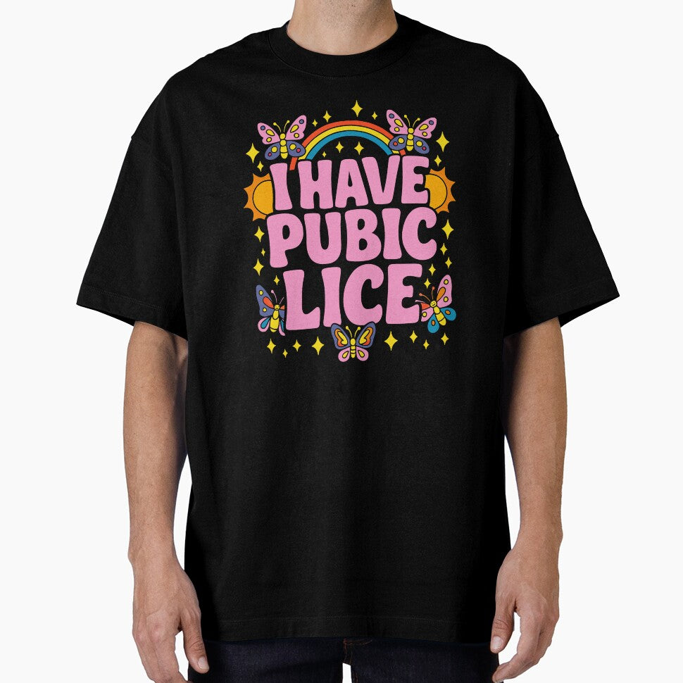 Funny I Have Pubic Lice Groovy Adult Humor Joke by JackCurtis1991