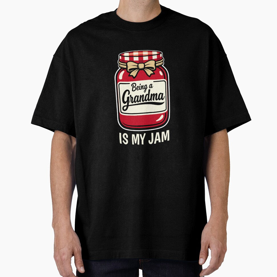 Being A Grandma is My Jam  Cute Grandmother Preserve Lover Long Sleeve T-Shirt by kevincuellar