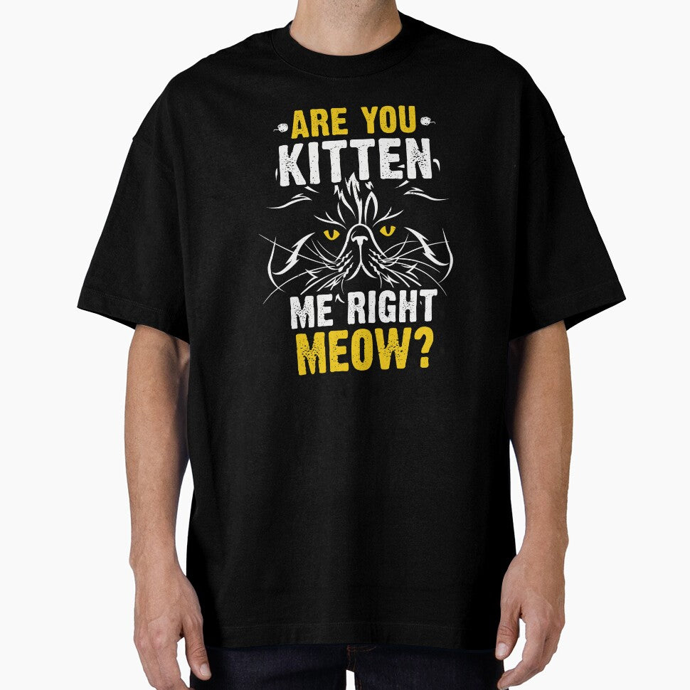 You Kitten Me Right Now - Cat Pun Joke print product by Lisbob