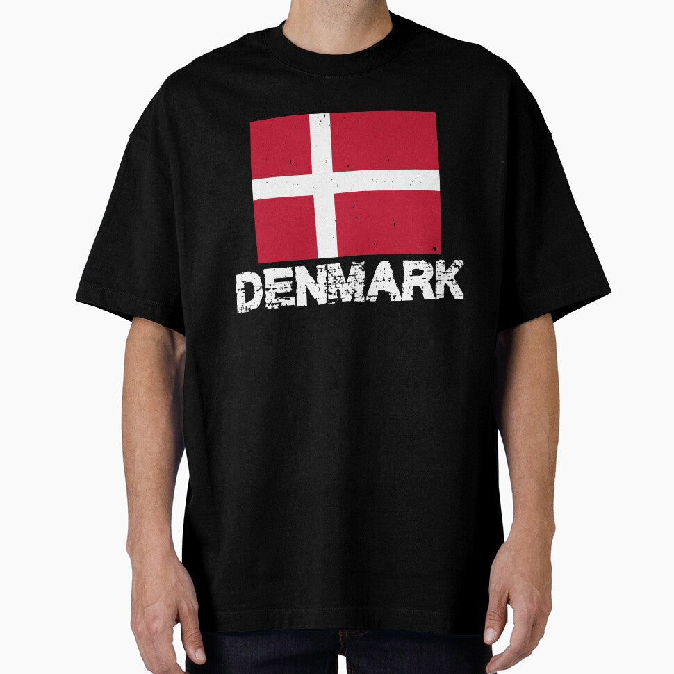 Denmark Flag T-Shirt for Men and Women by AllStarMerch