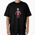 bathroom man symbol with bones and skeleton by mirrorimages
