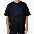 Face of gorilla on blue by PherppaXz