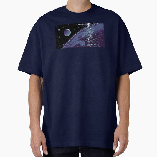 Retro Pixel Art Cosmic Horizon by OneToTee