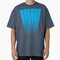 MINIMALIST GEOMETRIC VERTICAL LINES DESIGN - BLUE by CuPensky