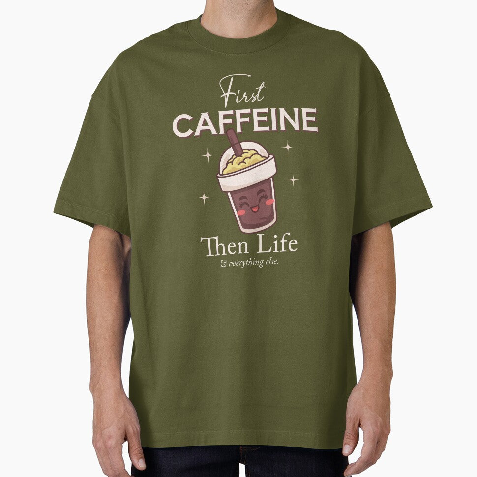 First Caffeine Then Life, Coffee Quotes by Mariana Piana