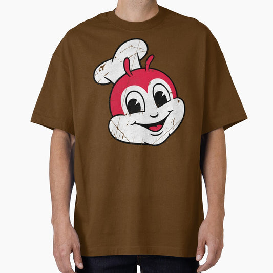 Jollibee-Inspired - Happy Bee Mascot Headcut Graphic Vintage by ZERO-MIND