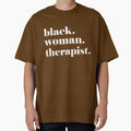 Black Woman Therapist, Black Counselor, Black Therapist T-Shirt by RKdrawings