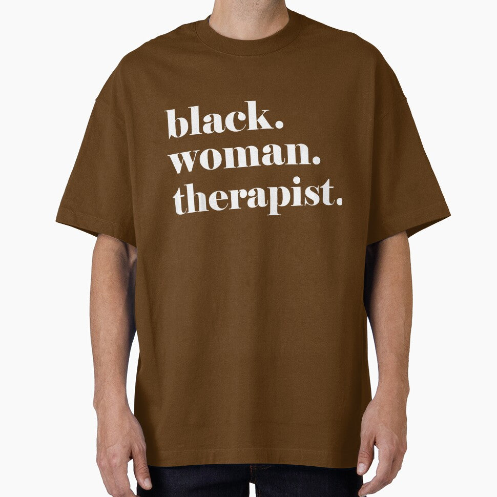 Black Woman Therapist, Black Counselor, Black Therapist T-Shirt by RKdrawings