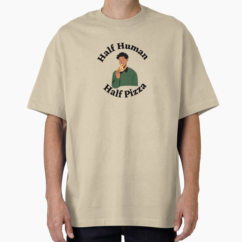 Half Human Half Pizza Man by tiredandbored