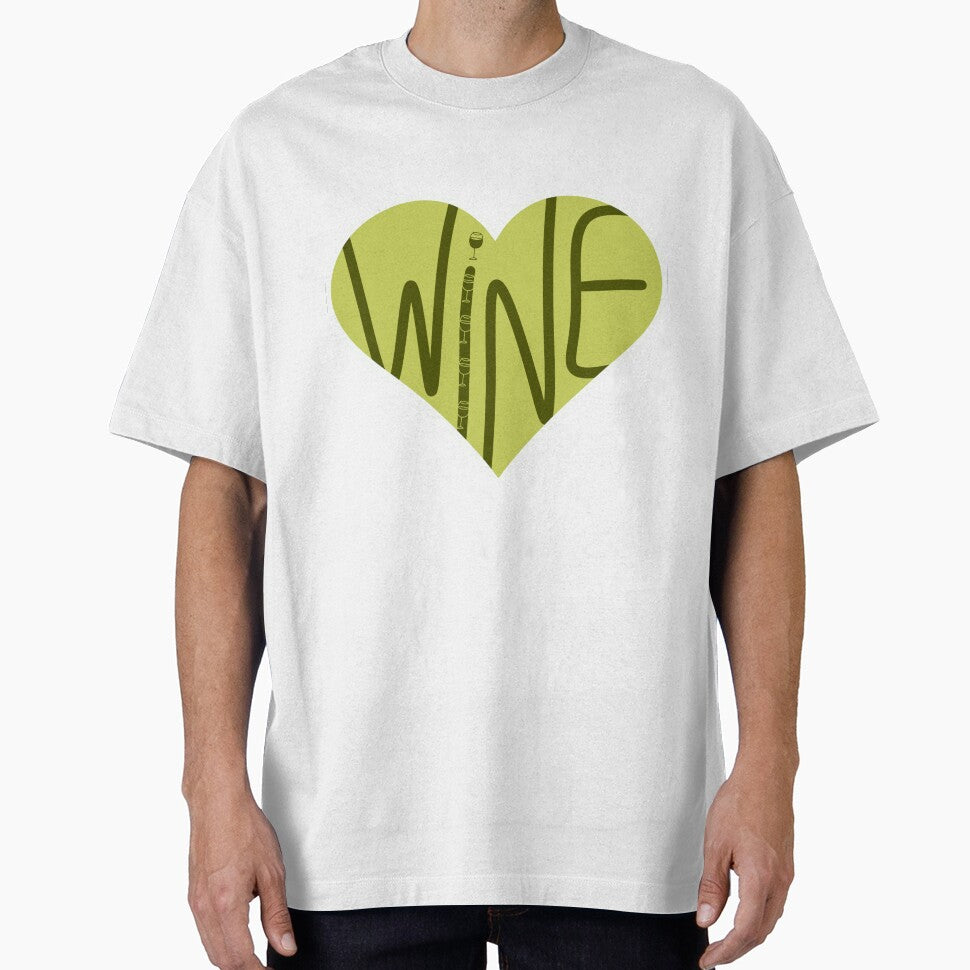 Wine Lover Heart Sticker | Cute Wine Aesthetic Design by ByNiks