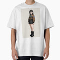 Fashion - Woman in Brown Bomber Jacket Pleated Skirt Combat Boots by AnimeShin