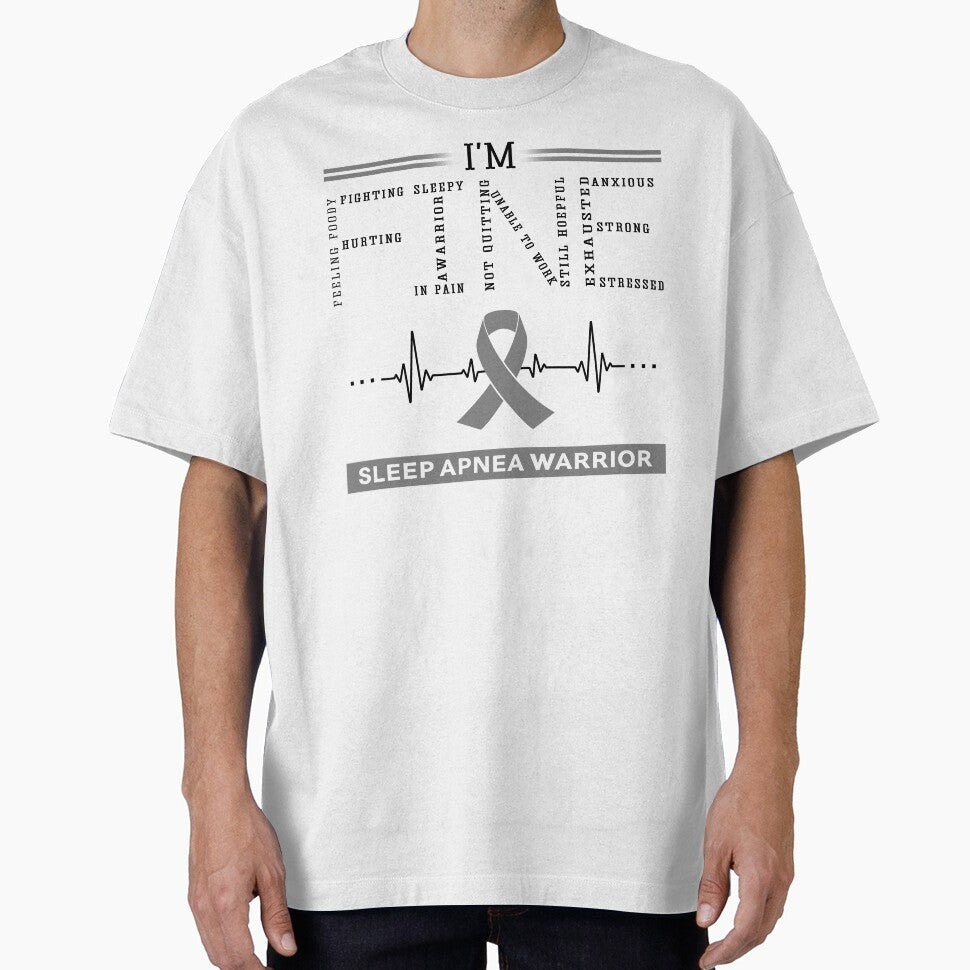 I'm Fine Sleep Apnea Warrior Support Sleep Apnea Awareness Gifts by rechardtee