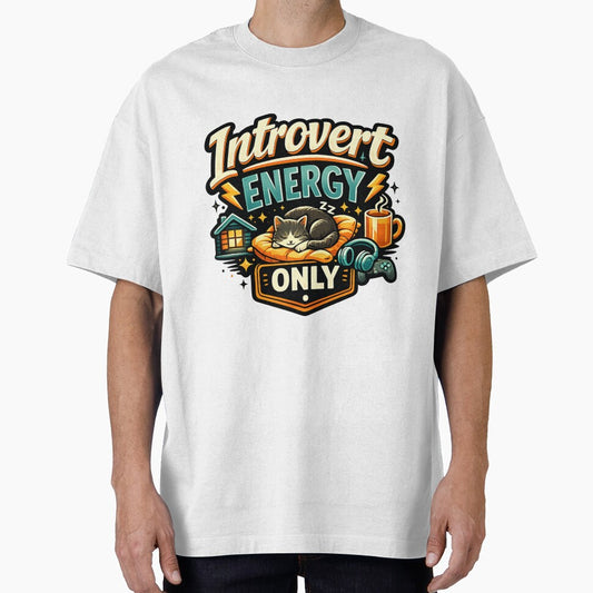 Introvert Energy Only Funny Introvert Humor Meme Antisocial Homebody Design by Nubrixa-Studio