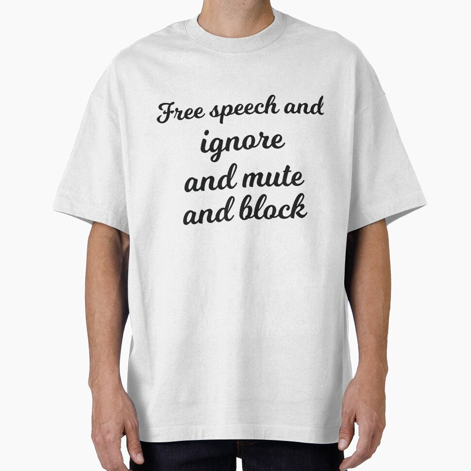 Free speech and ignore and mute and block sarcastic by RedYolk