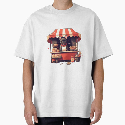 Frenchie Selling Food at a Food Stand by PetsEnough