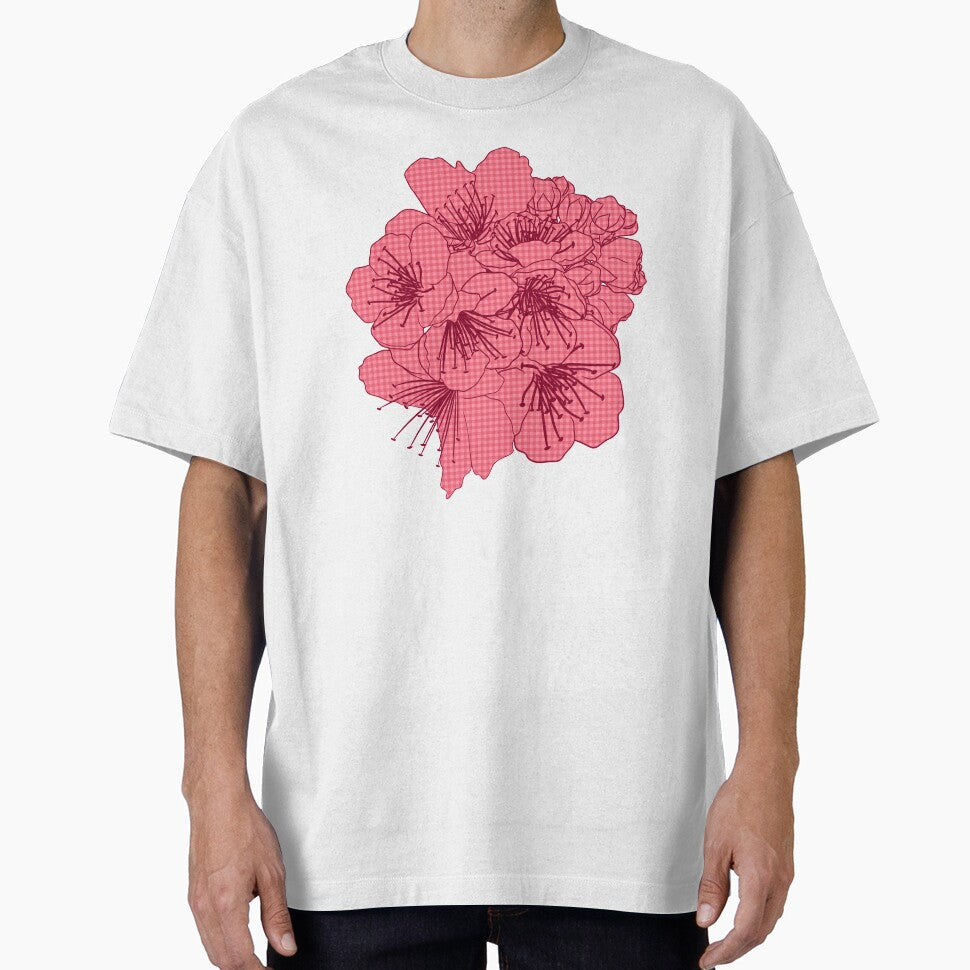 IsKe - Apricot Blossoms S'il Vous Plaid Oversized by IsadoreKennesi