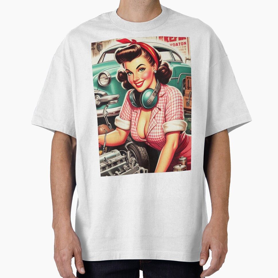 Vintage Mechanic Pin-up by PulpVintage