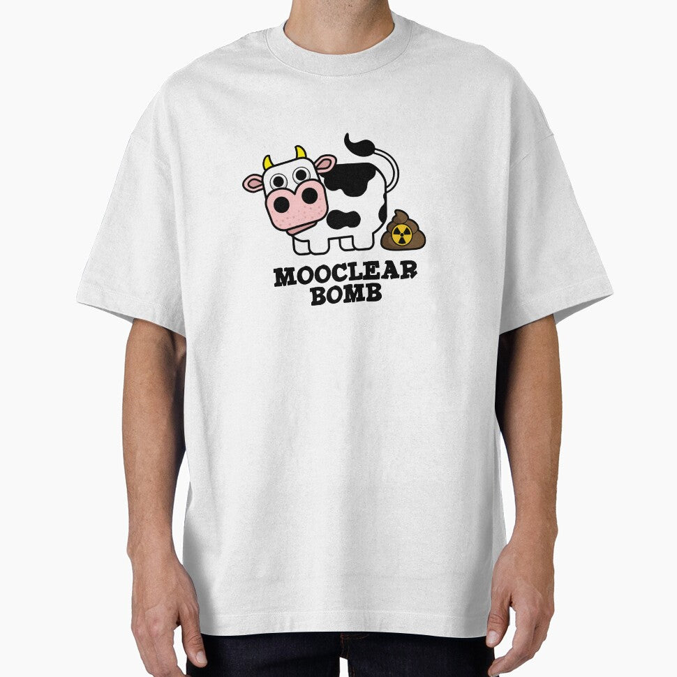 Mooclear Bomb Cute Cow Pun by punnybone