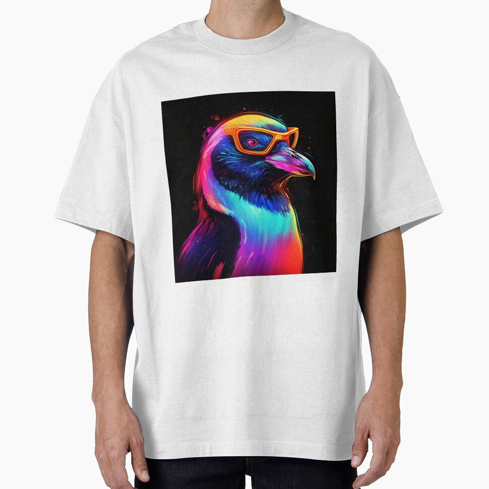 Penguin Neon Pop Art 4 by AstroRisq