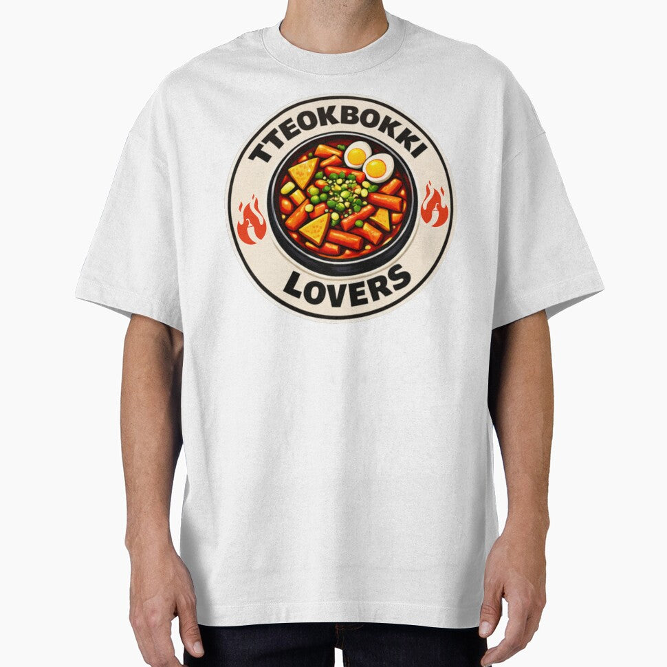 Tteokbokki Lovers – Korean Street Food Badge Design by mycreastyle