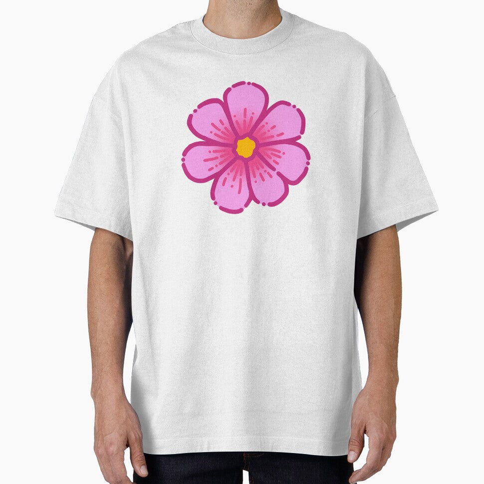Pink Flower Simple Drawing by AveryZi