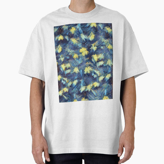 Blue Gold Leaves Fall by Profitrip