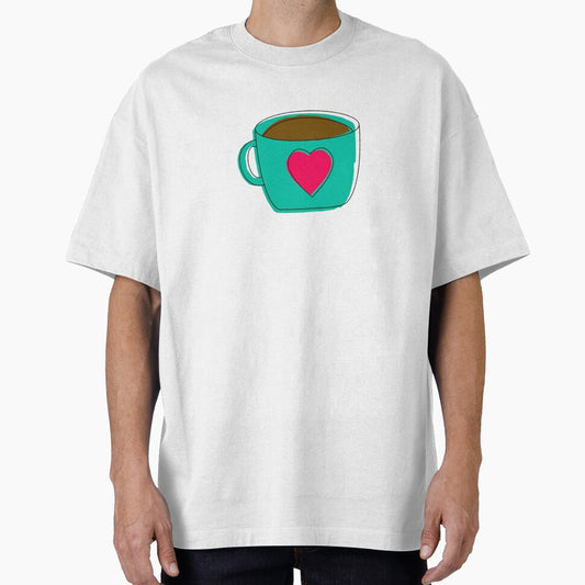 Green Coffee Mug Cup Red Heart Design Gifts by TheGreekGuy