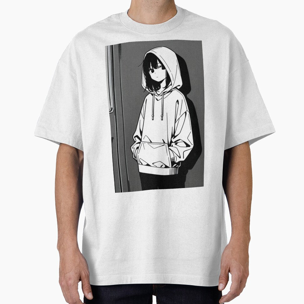 Fashion - Man in Black Hoodie Hood Up Streetwear Anime by AnimeShin