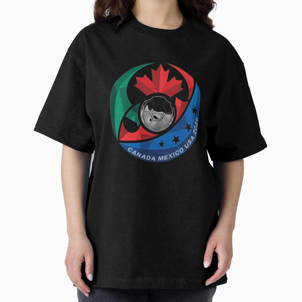 Canada Mexico USA 2026 Round Soccer Emblem Cup T-Shirt_83488590 by gidget-gadget