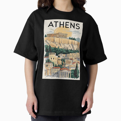 Athens Vintage Travel Poster by TravelerRat