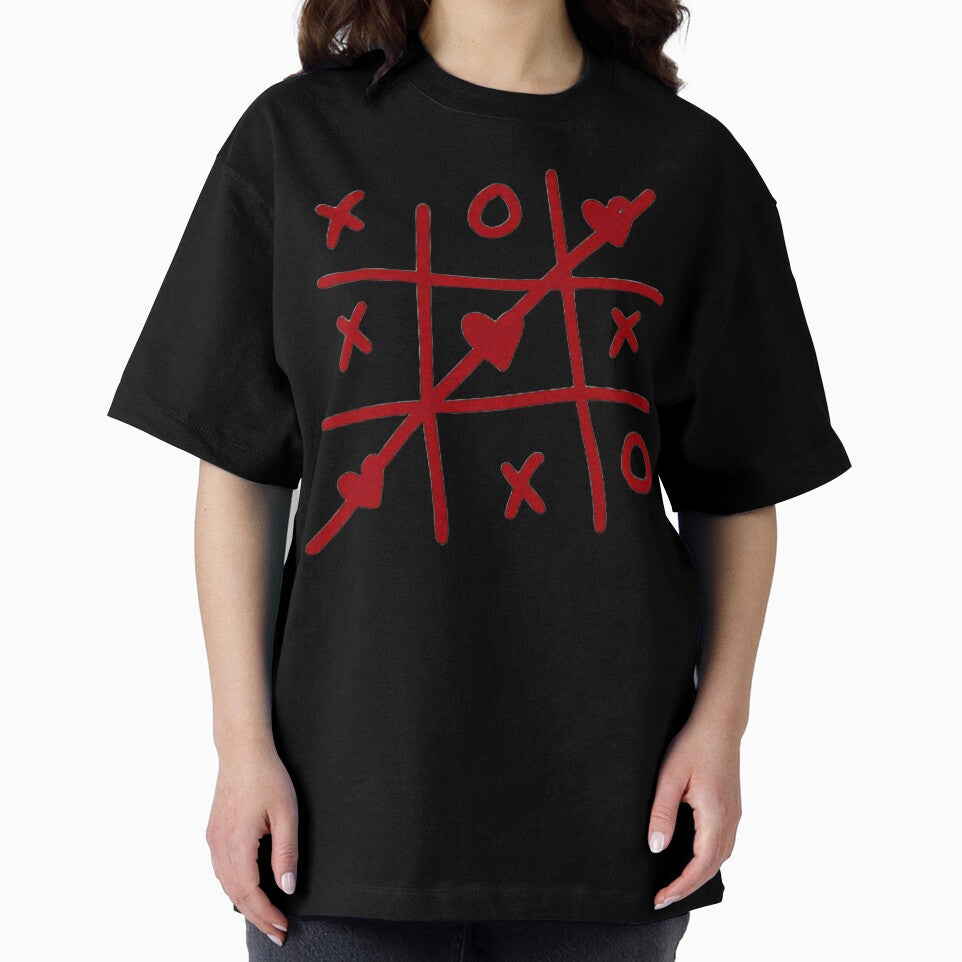 Toxic Love Tic Tac Toe – Red Heart & Cross Design by Inanisssss