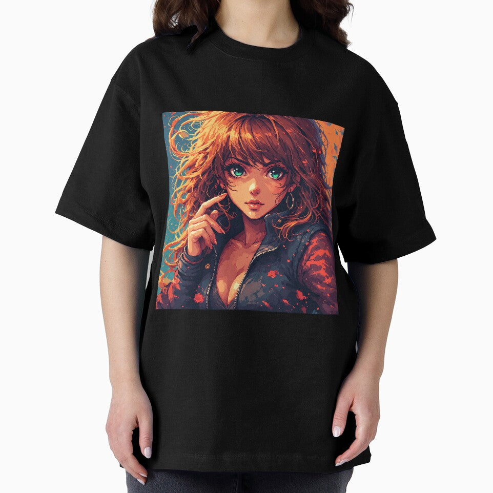 Retro Red Hair beautiful Girl Fighter by pexoboy
