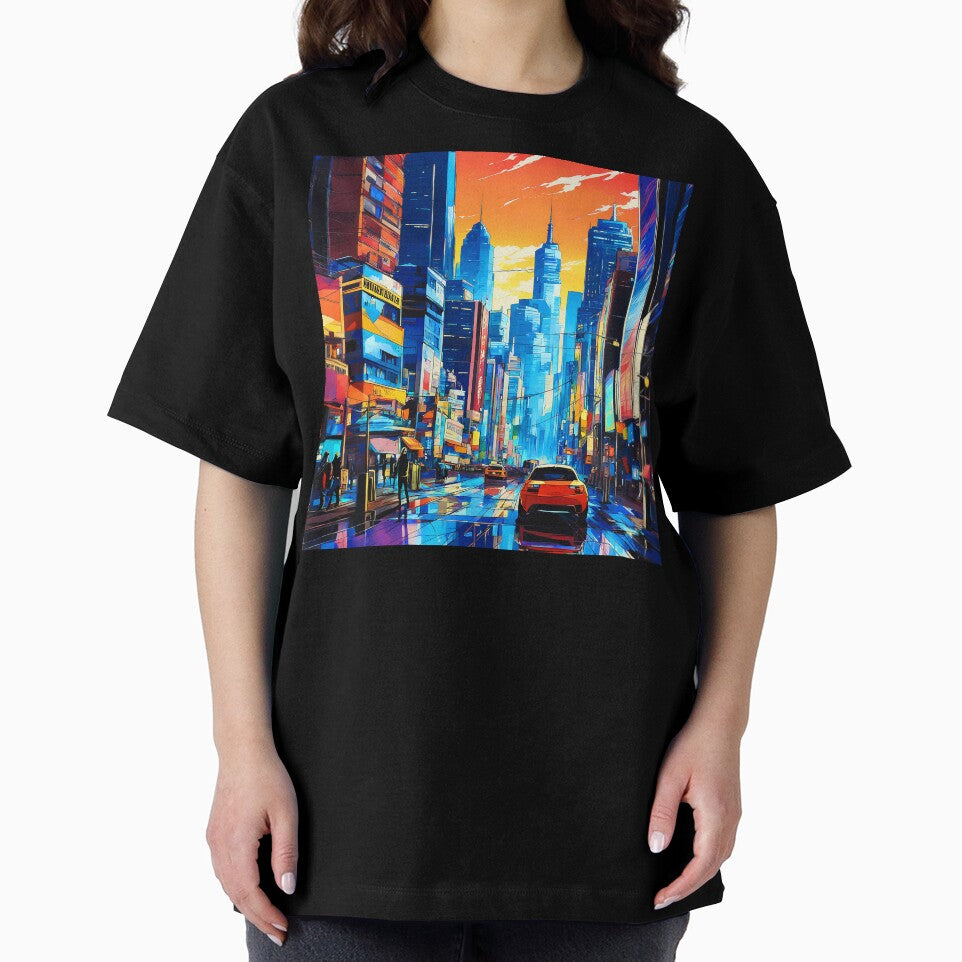 Pop Art Culture Colorful Comic-Style Urban City by DEC02