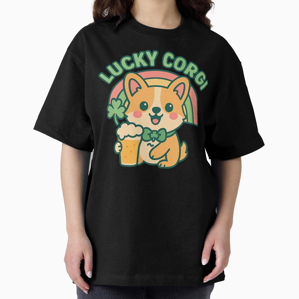 Cute Kawaii Corgi, Cute St Patricks Day Corgi by graphic-genie
