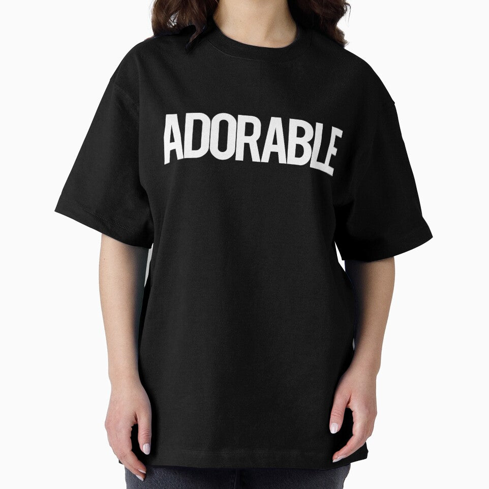 ADORABLE Text Streetwear Style Black and White by candymoondesign