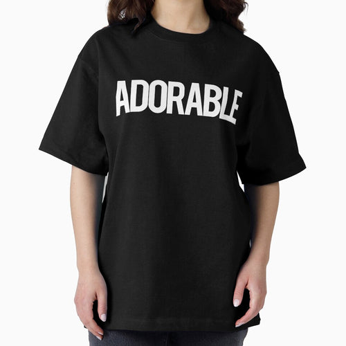 ADORABLE Text Streetwear Style Black and White by candymoondesign