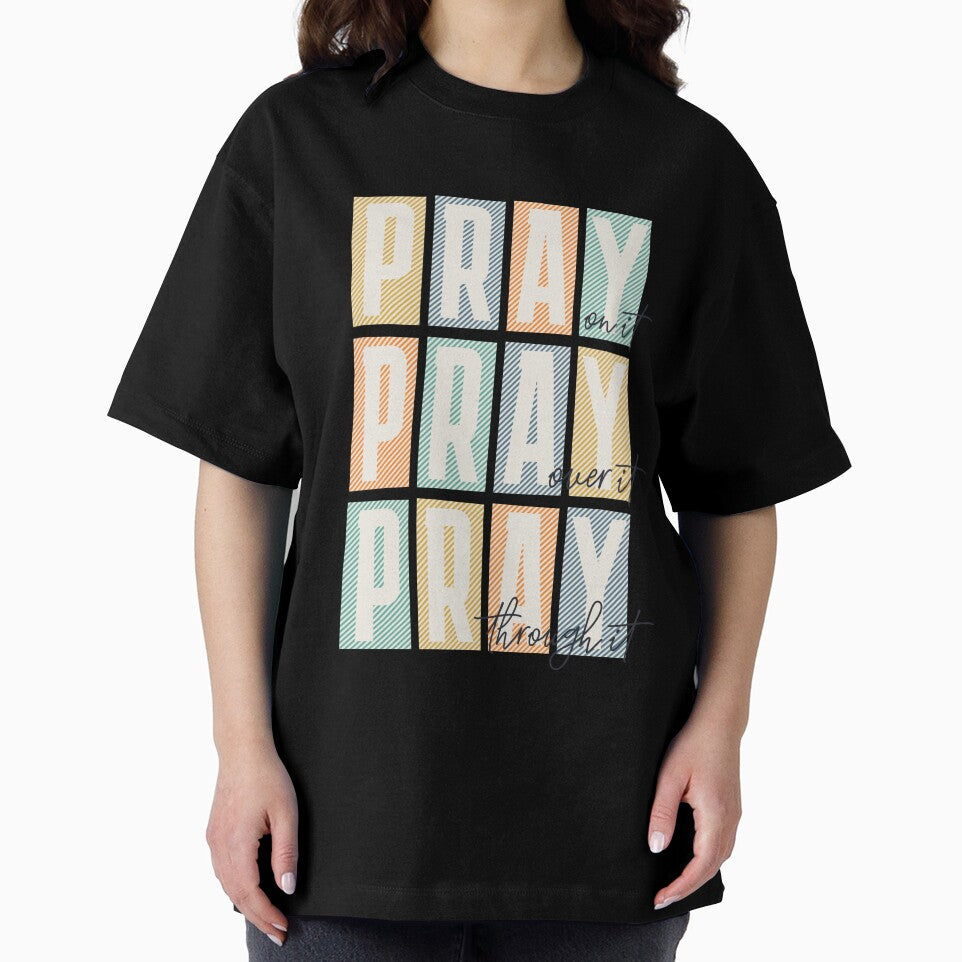 Pray on it Pray over itPray through it Trendy Christian by WeBearFruit