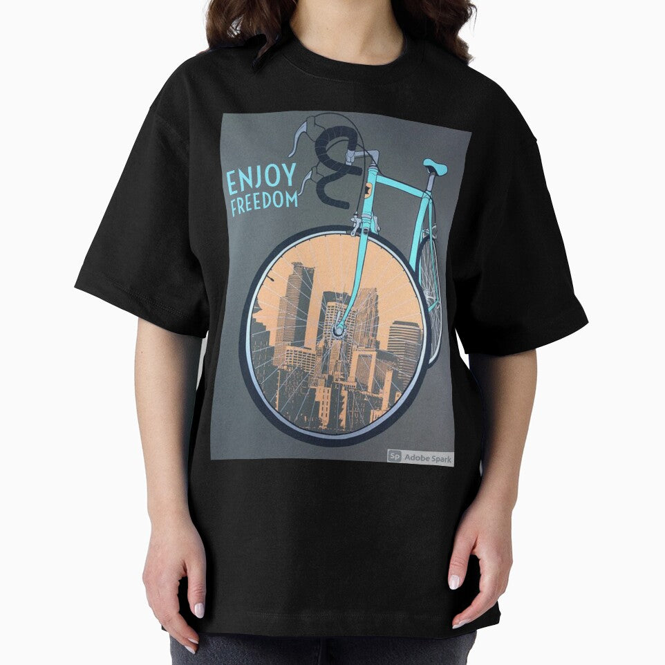 Cycle print t-shirt by FASHION-UP