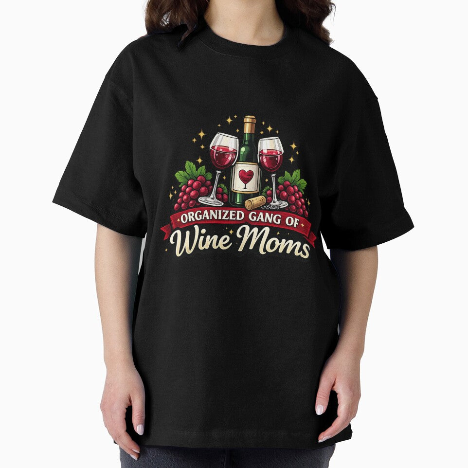 Organized Gang of Wine Moms Funny Wine Design by madebysiwa